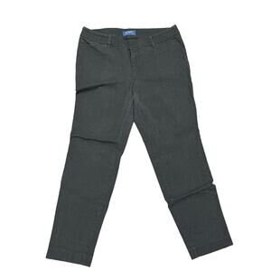 Old Navy Women's Pixie Mid Rise Charcoal Gray Pants SIZE 8 Regular
